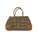 COACH SIGNATURE CAMEL TOTE BAG