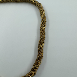 DIOR CD LINK TWIST GOLD BRACELET