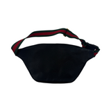 GUCCI LOGO PRINT LEATHER WAIST BAG