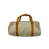 CELINE “C” MONOGRAM SUEDE BARREL HANDBAG