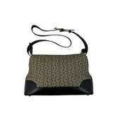 CELINE “C ” MONOGRAM CANVAS SHOULDER BAG
