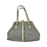 CELINE "C" MONOGRAM CANVAS BLUE HANDBAG