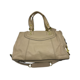COACH CREAM LEATHER SATCHEL BAG