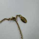 VIVIENNE WESTWOOD GOLD THIN LINES FLAT ORB BRACELET