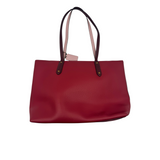 COACH X DISNEY MICKEY SURF RED LEATHER TOTE BAG