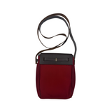 HERMÈS RED CANVAS CROSSBODY BAG