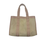 FENDI ZUCCA TRIMMED CANVAS TOTE