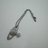 VIVIENNE WESTWOOD LARGE BAS RELIEF SIDE PENDANT NECKLACE
