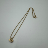 DIOR CLASSIC CD GOLD NECKLACE