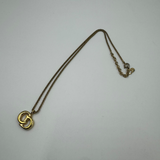 DIOR LARGE CD CLASSIC GOLD NECKLACE