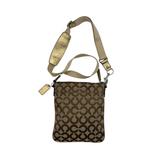 COACH SIGNATURE GOLD STRIPE CROSSBODY BAG