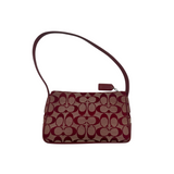 COACH SIGNATURE RED MINI SHOULDER BAG