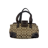 COACH SIGNATURE TURNLOCK SATCHEL BAG