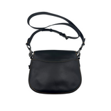 COACH BLACK LEATHER SADDLE CROSSBODY BAG