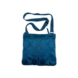 COACH NYLON SIGNATURE BLUE CROSSBODY BAG