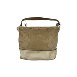 COACH SIGNATURE GOLD SHOULDER BAG