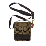 COACH SIGNATURE BROWN CROSSBODY BAG