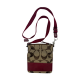 COACH RED STRIPE CROSSBODY BAG