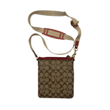 COACH RED STRIPE LEATHERWARE CROSSBODY