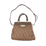 MIU MIU MATELASSÉ LEATHER TOP HANDLE BAG