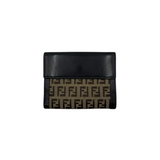 FENDI ZUCCA BUCKLE SHORT WALLET