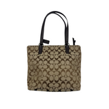 COACH BROWN SIGNATURE TOTE BAG