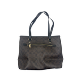 COACH BROWN SIGNATURE TOTE BAG