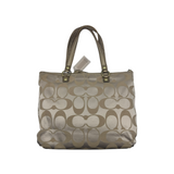COACH GOLD SIGNATURE TOTE BAG