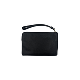 COACH BLACK LEATHER WRISTLET