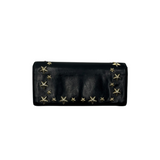 JIMMY CHOO BLACK STAR-STUDDED LEATHER WALLET