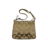 COACH BEIGE SIGNATURE CROSSBODY BAG
