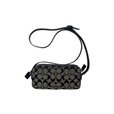 COACH BLACK SIGNATURE MINI CROSSBODY