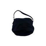 FENDI BLACK SUEDE MAMMA BAGUETTE BAG