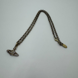 VIVIENNE WESTWOOD GOLD BAS RELIEF CRYSTAL NECKLACE