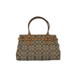 COACH TAN SIGNATURE HAMPTON TOTE