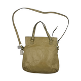 COACH TAN LEATHER HIPPIE FLAP CROSSBODY BAG