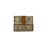 COACH SIGNATURE TAN WALLET