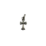 CHROME HEARTS BABY FAT CROSS PINK DIAMOND PENDANT