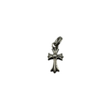 CHROME HEARTS BABY FAT CROSS BLACK DIAMOND PENDANT