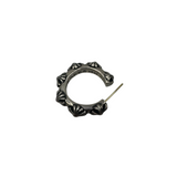 CHROME HEARTS PLUS BAND HOOP EARRING