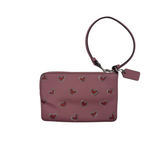 COACH PINK HEART WRISTLET