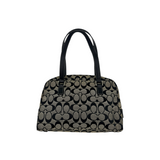 COACH SIGNATURE CANVAS BUCKLE SHOULDER BAG