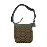 COACH SIGNATURE CANVAS SHOULDER BAG