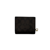 COACH SIGNATURE CANVAS SNAP WALLET