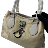 DIOR BEIGE TROTTER CHARM HANDBAG