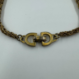 DIOR CD LINK TWIST GOLD BRACELET