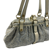 CELINE "C" MONOGRAM CANVAS BLUE HANDBAG