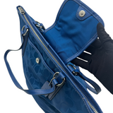 COACH BLUE SIGNATURE TOTE BAG