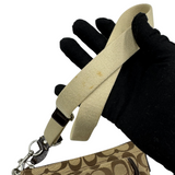 COACH BROWN SIGNATURE CROSSBODY BAG
