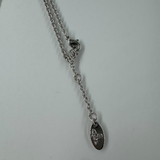 VIVIENNE WESTWOOD SILVER SMALL BAS RELIEF NECKLACE